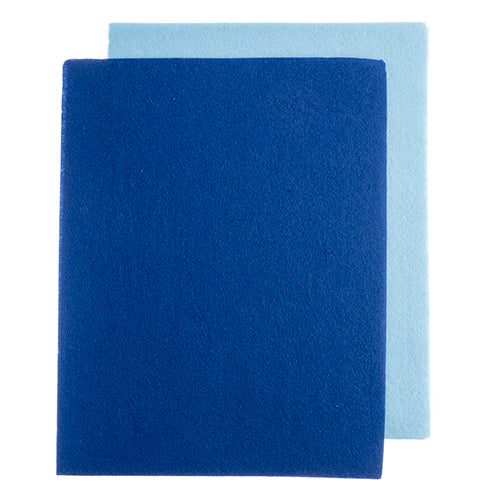Lt Blue/Blue - GoodFelt Beading Foundation 4 pcs - 8.5x11 inches