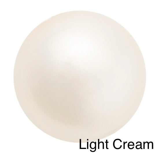 Preciosa Pearl Cabs - 8mm - 1 pair