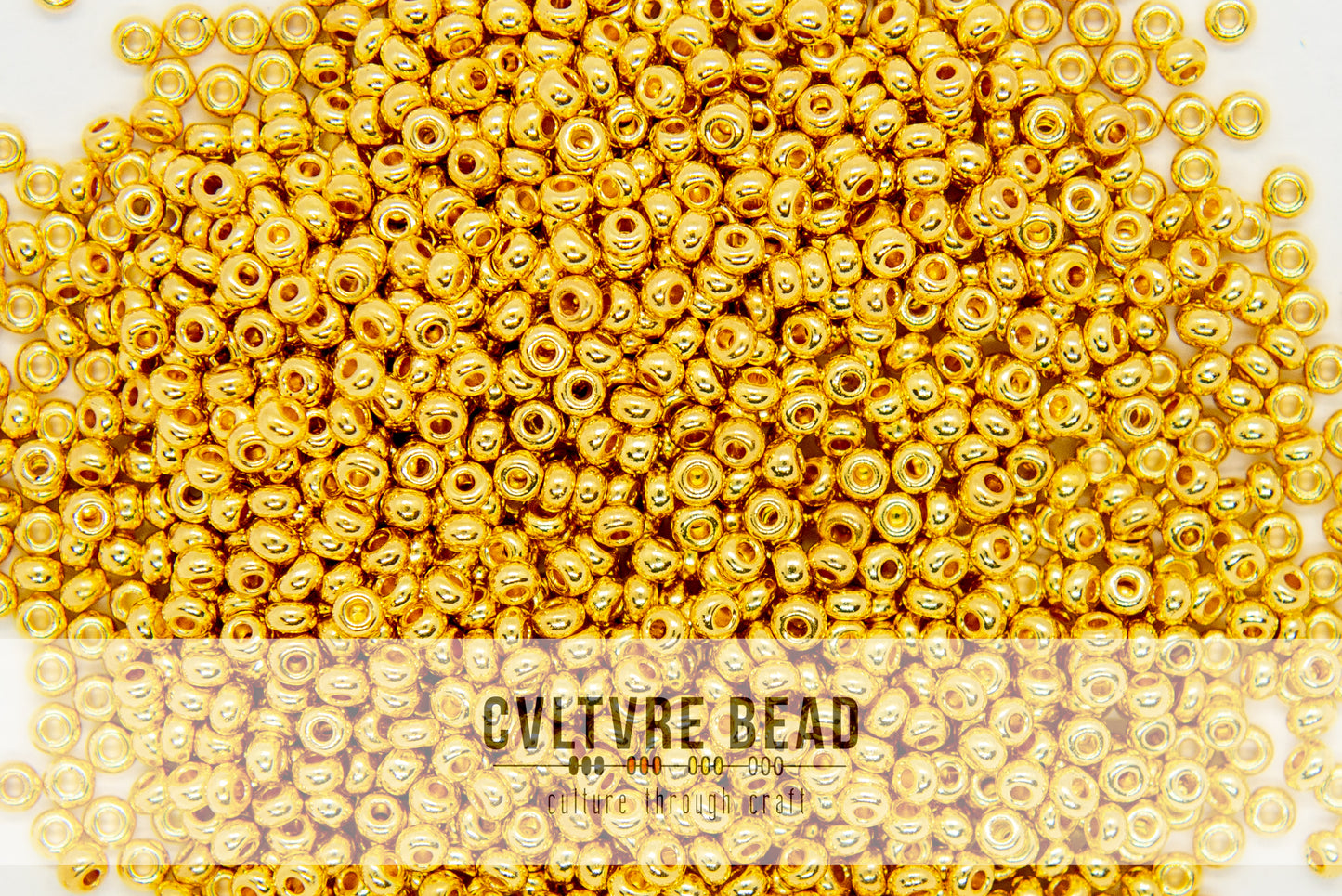 11/0 - 24kt Gold Plated - 50g - Miyuki Seed Bead