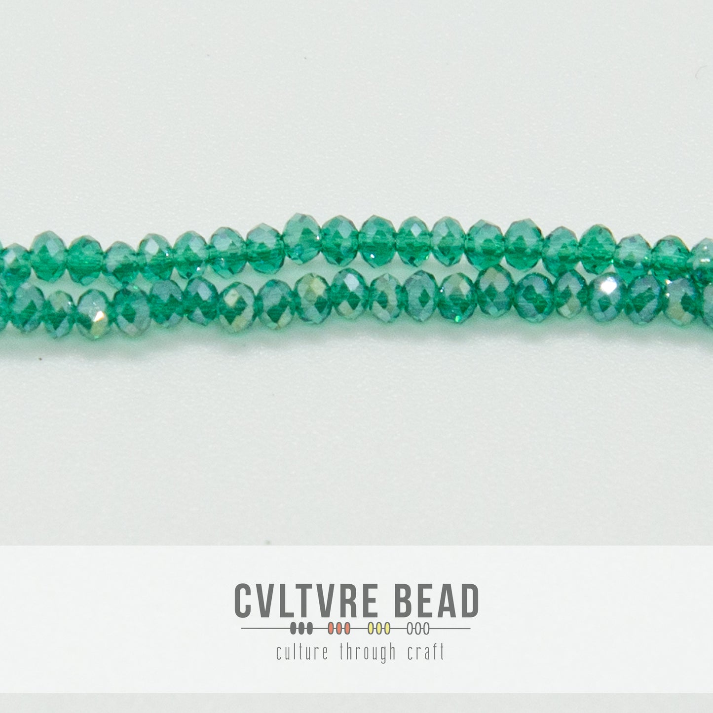 Crystal Lane Rondelle - 1.5x2.5mm - Trans. Dark Green AB
