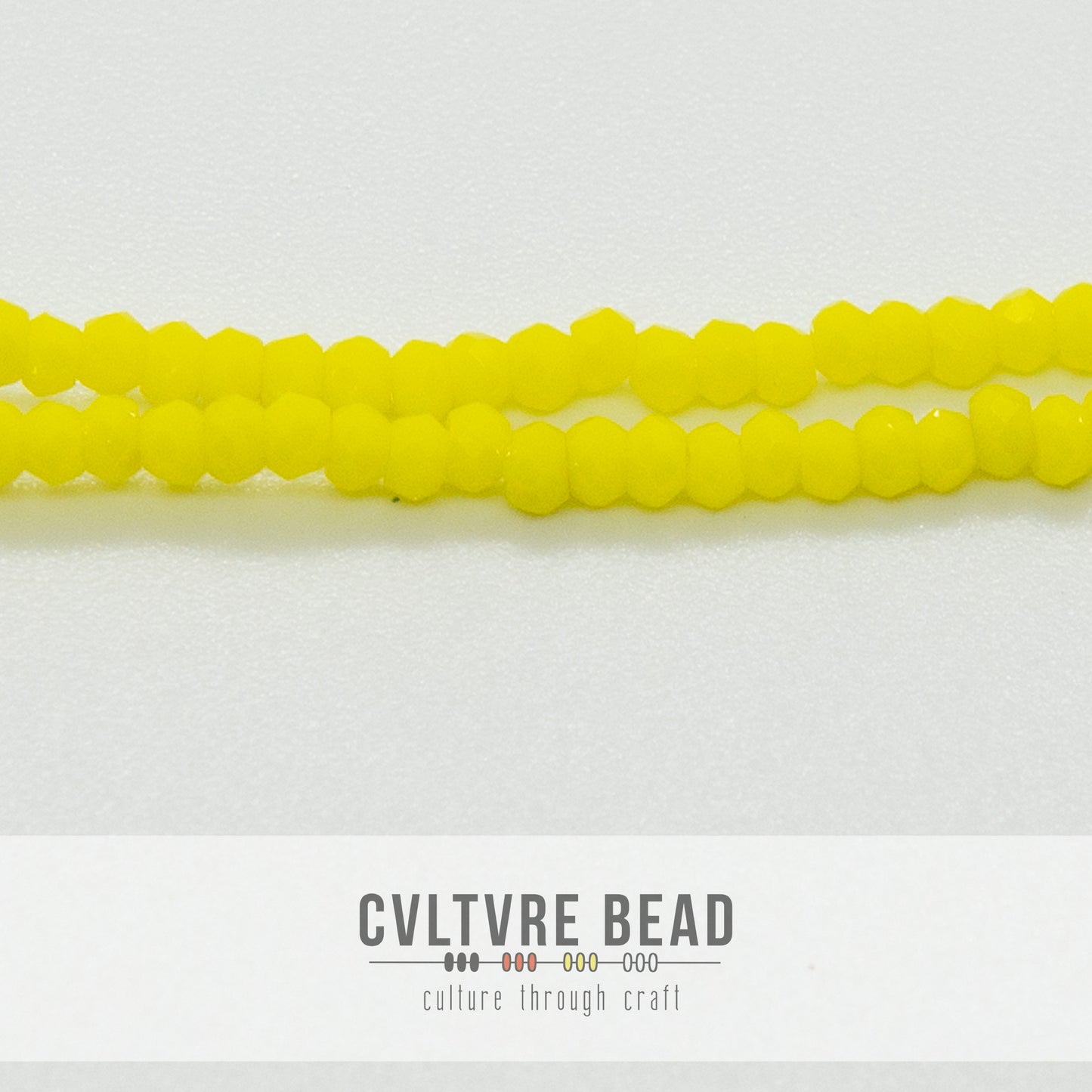 Crystal Lane Rondelle - 1.5x2.5mm - Op. Yellow