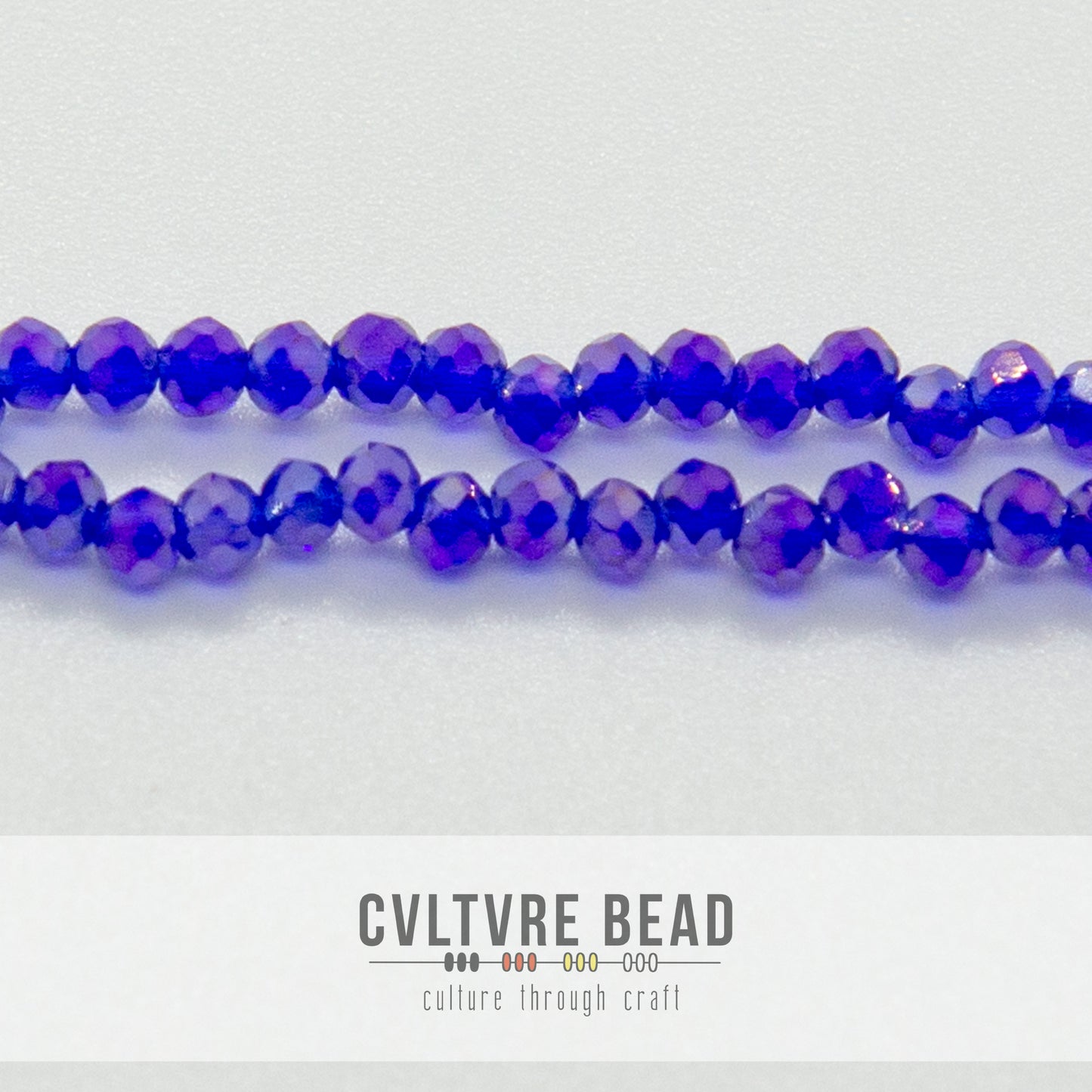 Crystal Lane Rondelle - 1.5x2.5mm - Transparent Sapphire AB