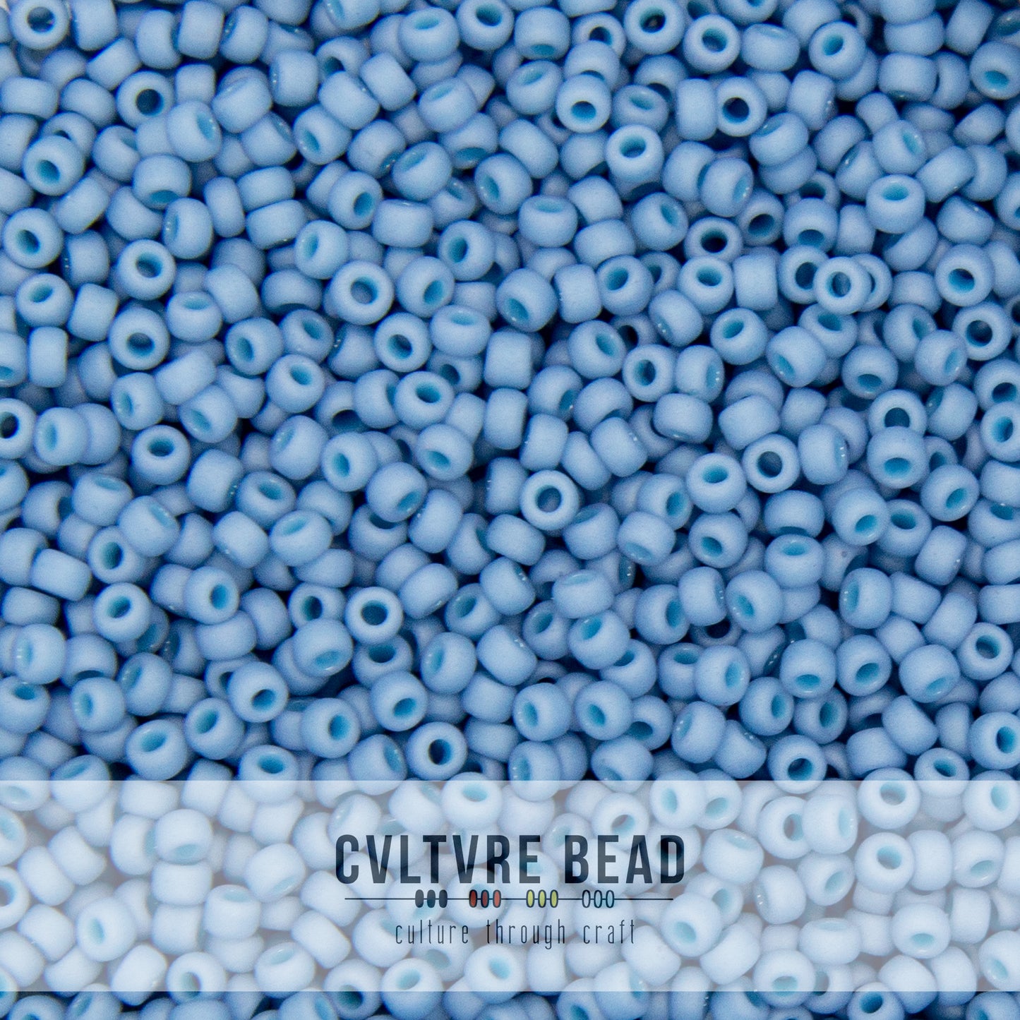 11/0 Matte Op. Pale Denim Luster - 23g - Miyuki Seed Bead