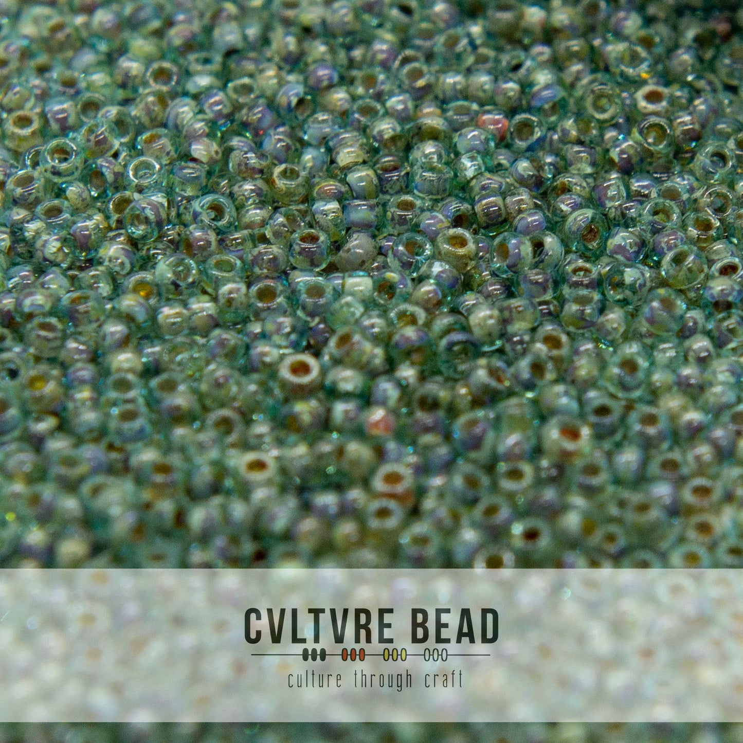 11/0 Picasso Olivine Transparent - 23g - Miyuki Seed Bead