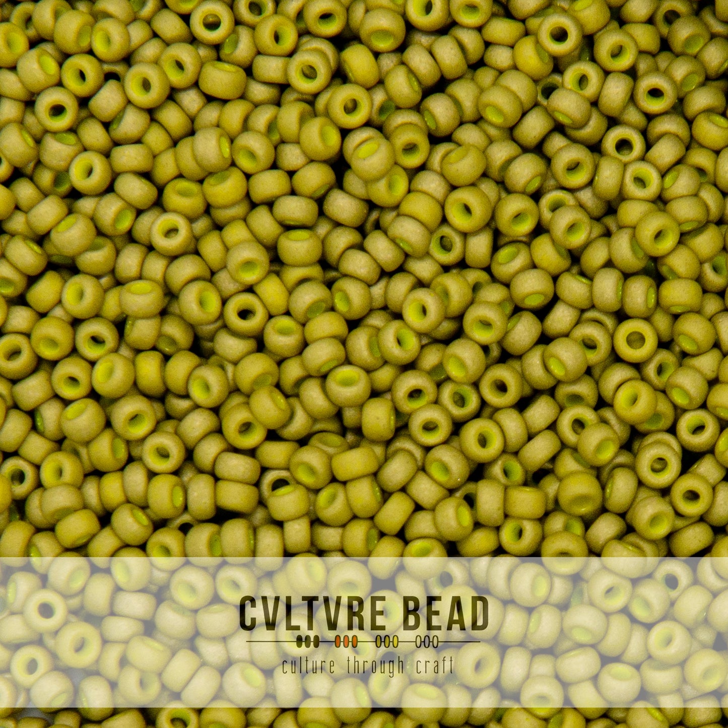 11/0 Matte Op. Golden Olive Luster - 23g - Miyuki Seed Bead