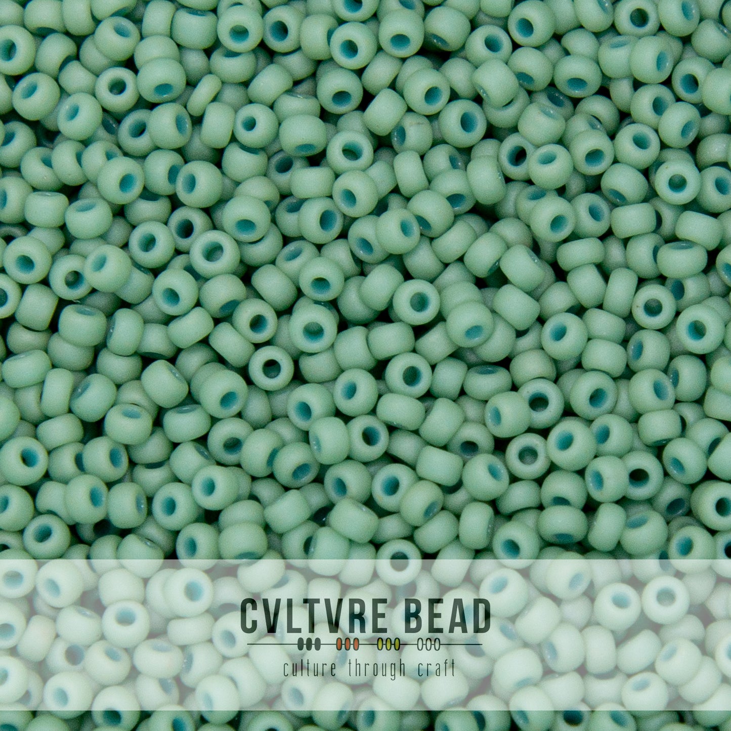 11/0 Fancy Frosted Pale Seafoam Grn - 23g - Miyuki Seed Bead