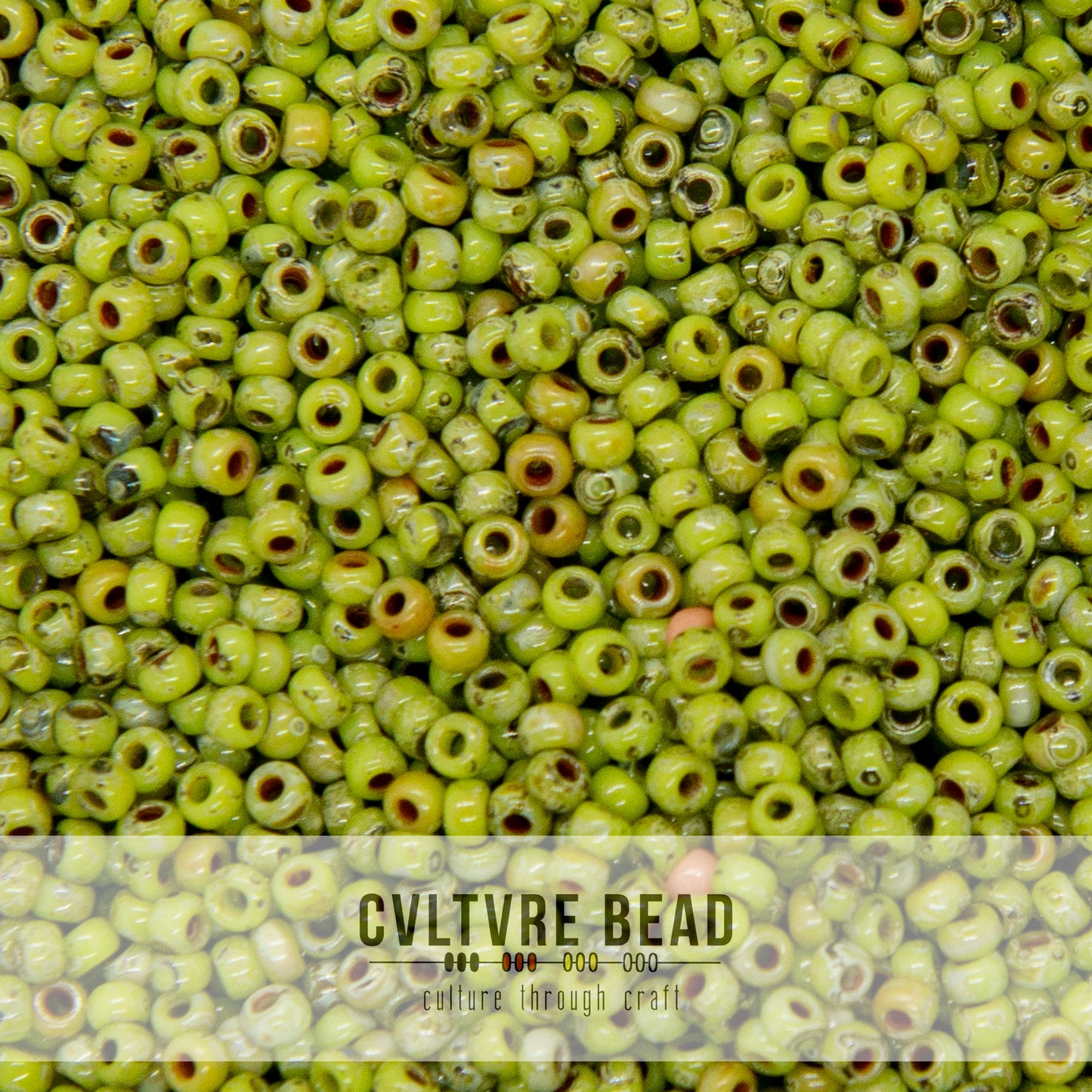 11/0 Picasso Chartreuse Matte - 23g - Miyuki Seed Bead
