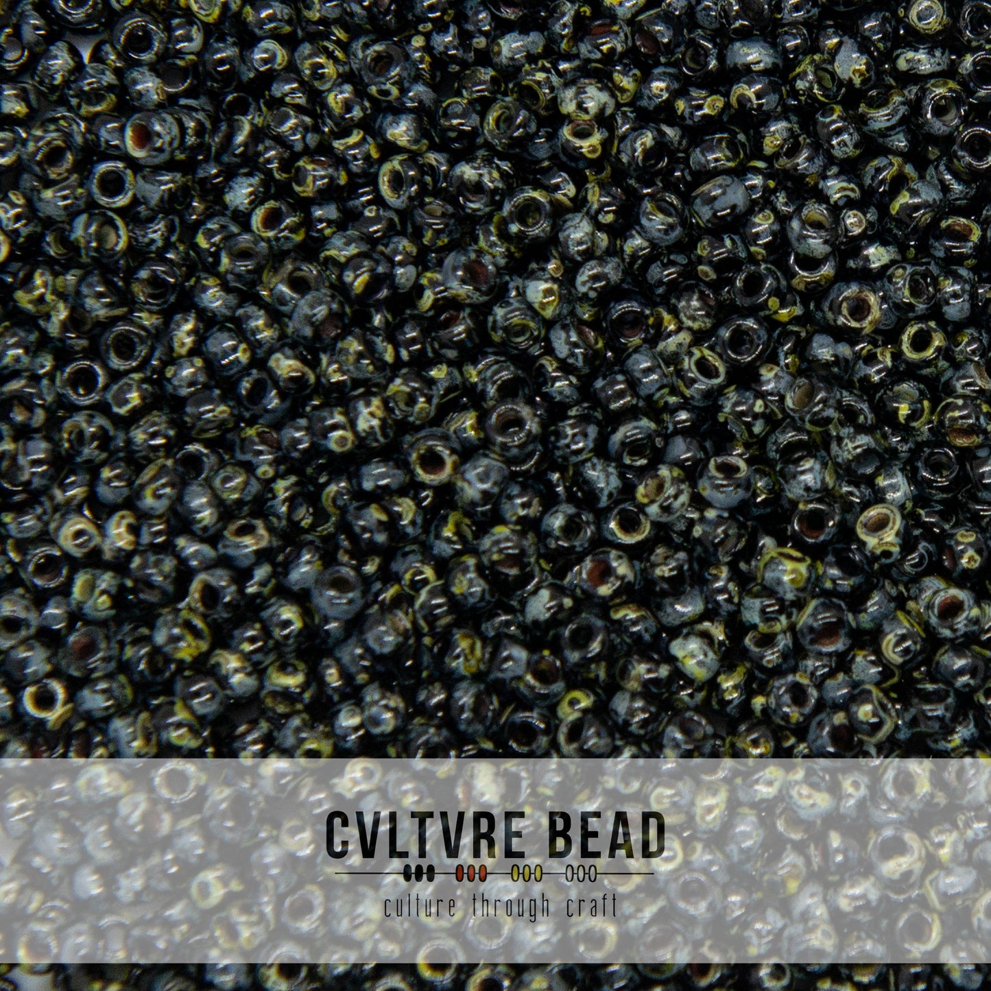 11/0 Picasso Smoky Black Matte - 23g - Miyuki Seed Bead