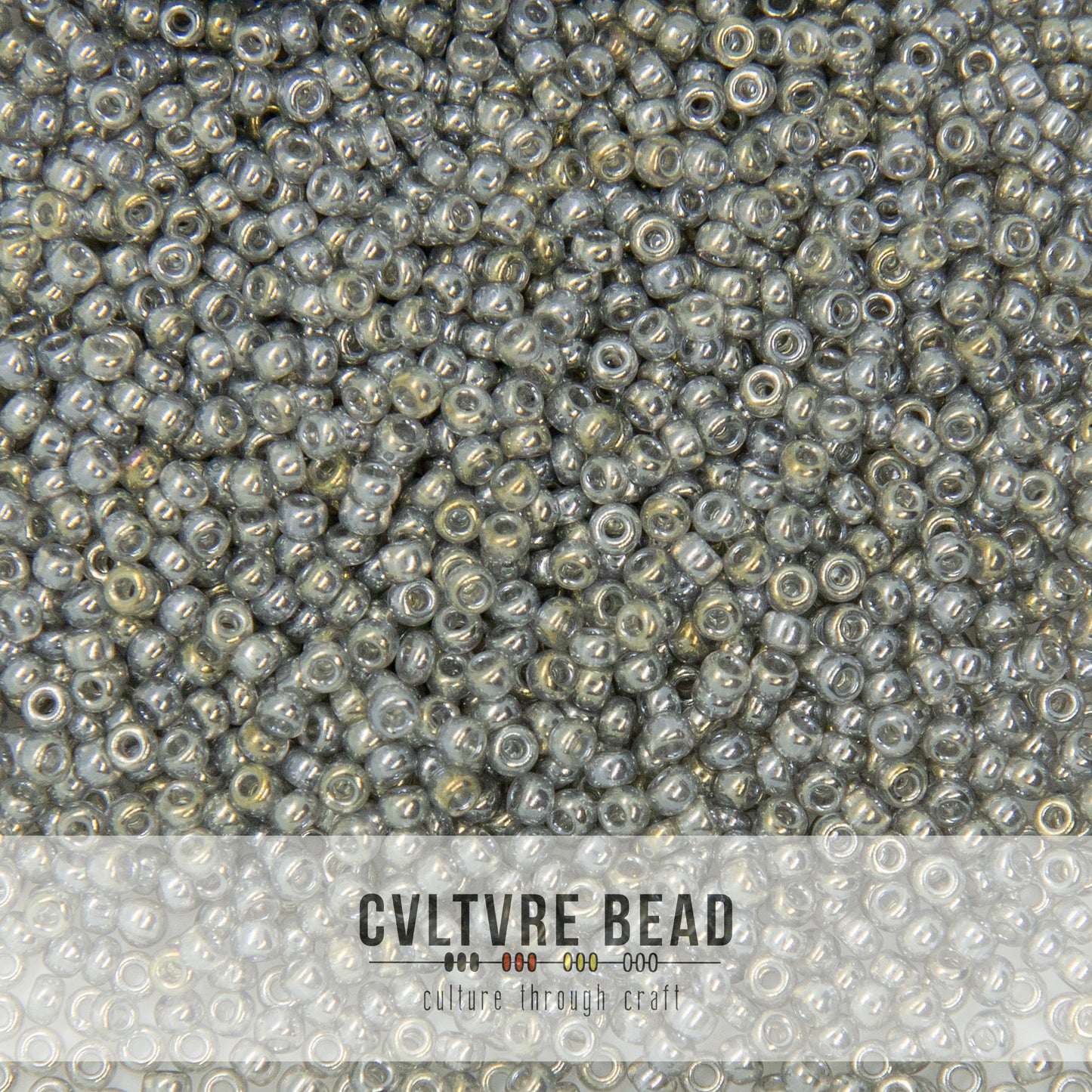 11/0 Gray Luster - 23g - Miyuki Seed Bead