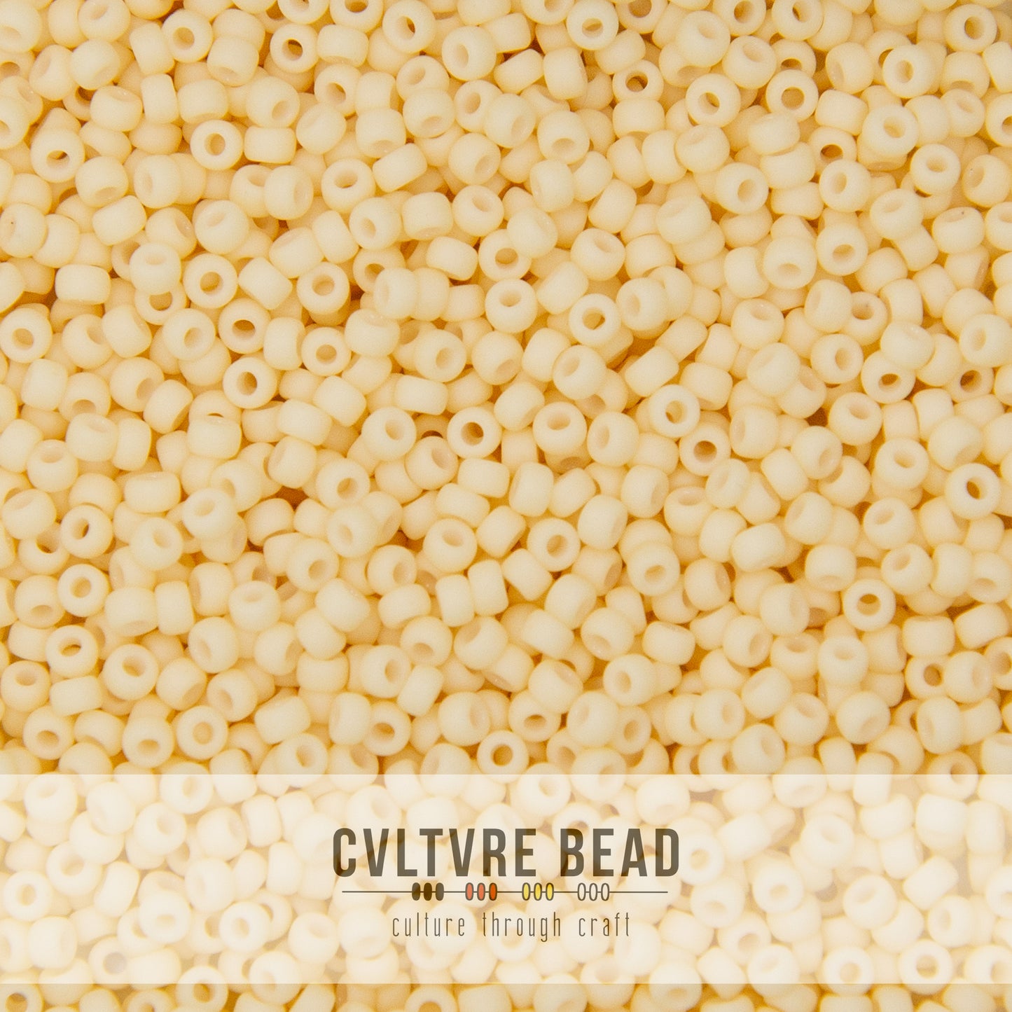 11/0 Matte Dark Cream - 23g - Miyuki Seed Bead