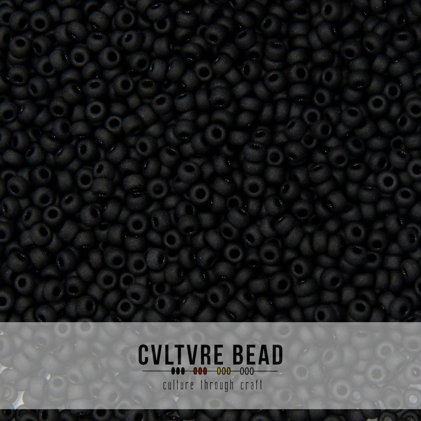 11/0 Matte Black - 23g - Miyuki Seed Bead