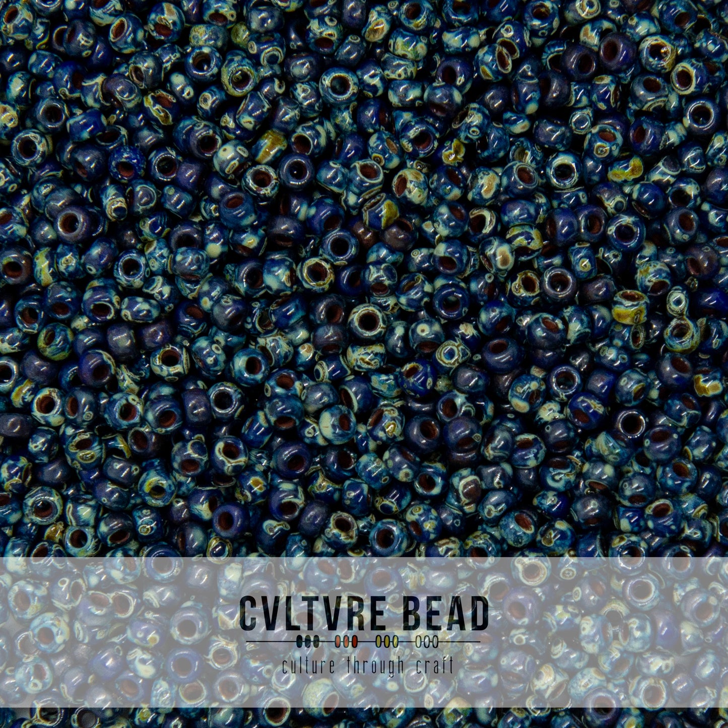 11/0 Picasso Op. Cobalt - 23g - Miyuki Seed Bead