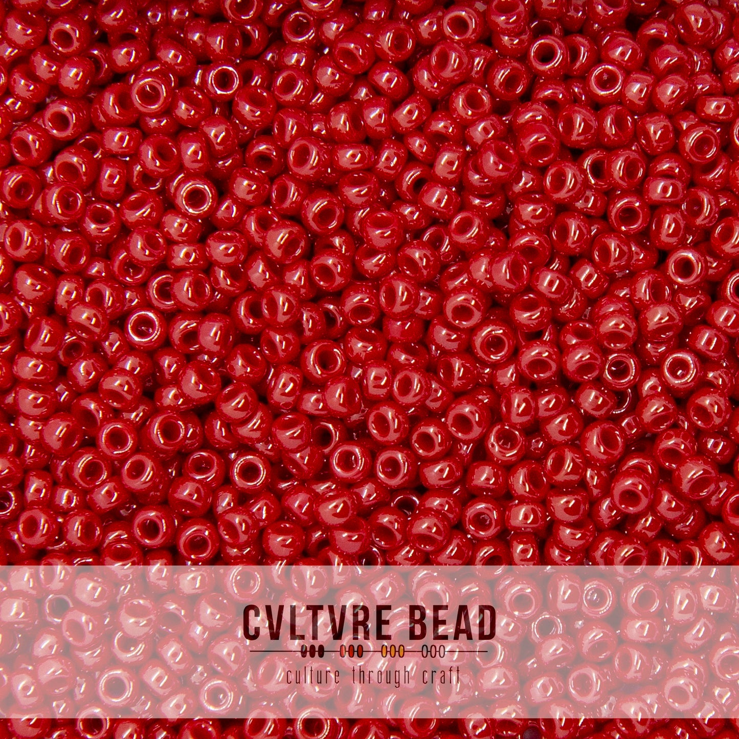 11/0 Opaque Red Luster - 23g - Miyuki Seed Bead