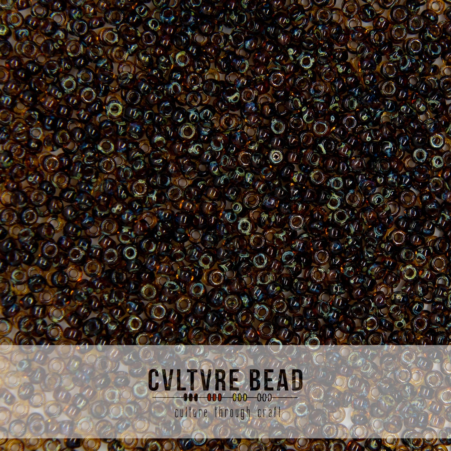 11/0 Picasso Dk Amber Transparent - 23g - Miyuki Seed Bead