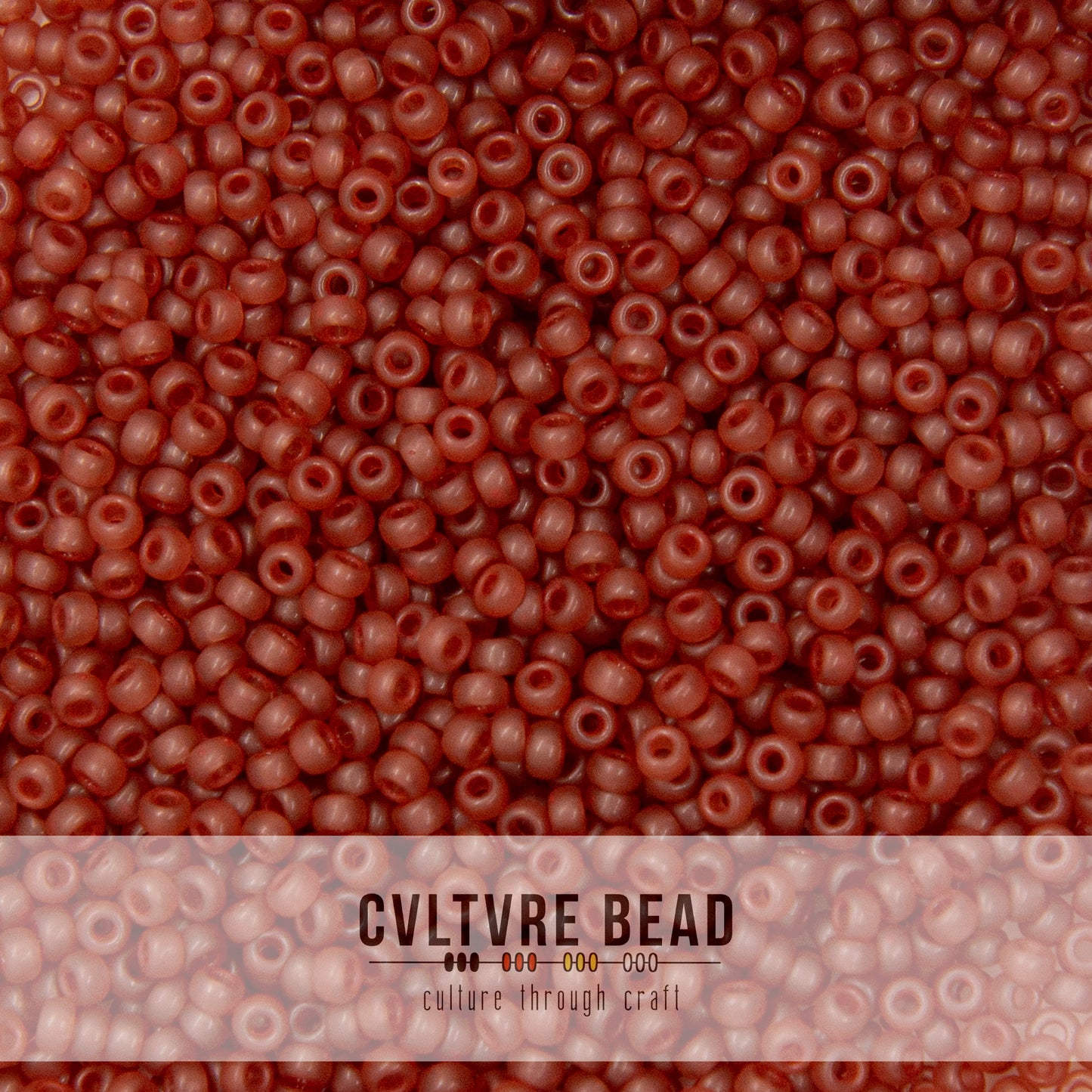 11/0 Semi-Frosted Dk Rose - 23g - Miyuki Seed Bead