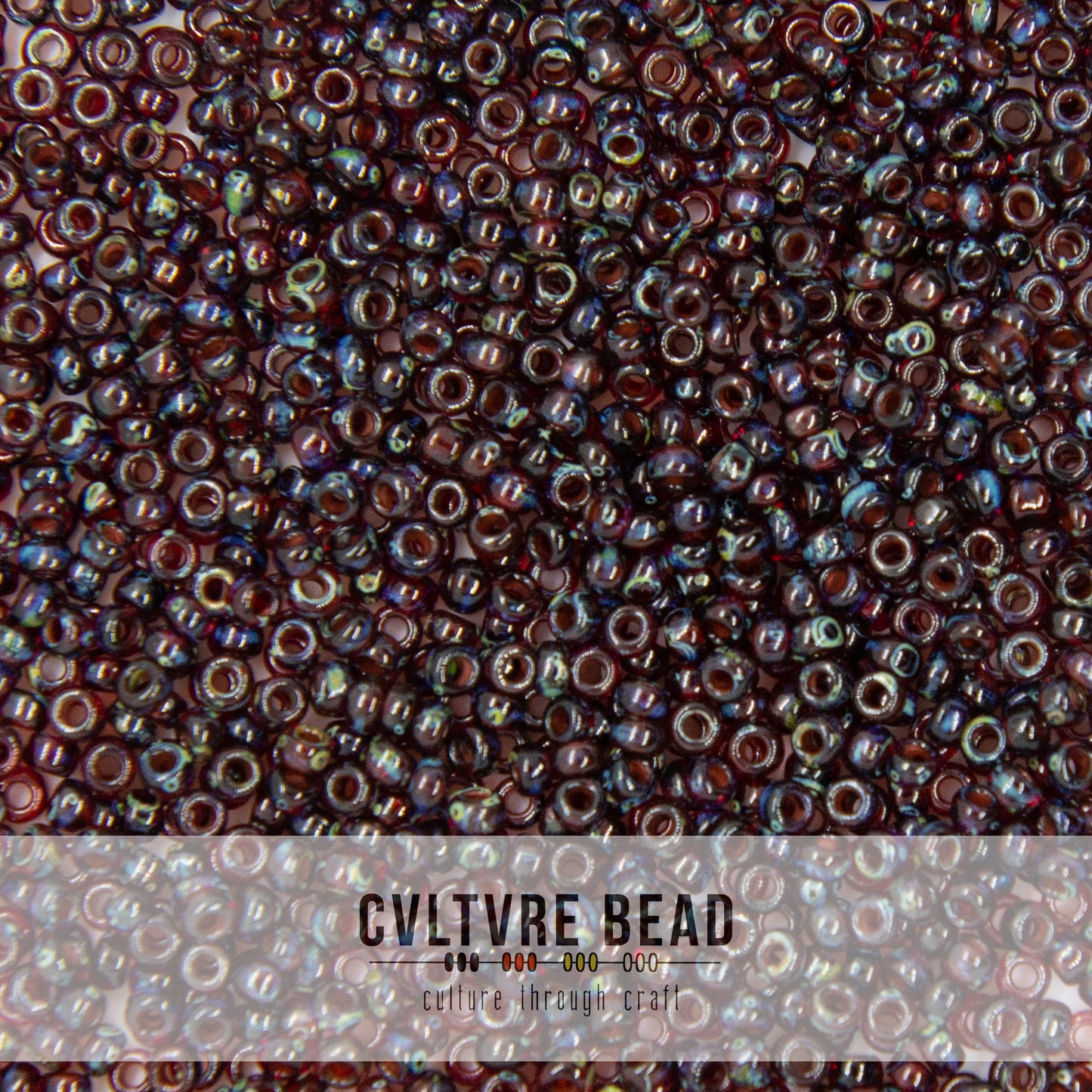 11/0 Picasso Garnet Transparent - 23g - Miyuki Seed Bead