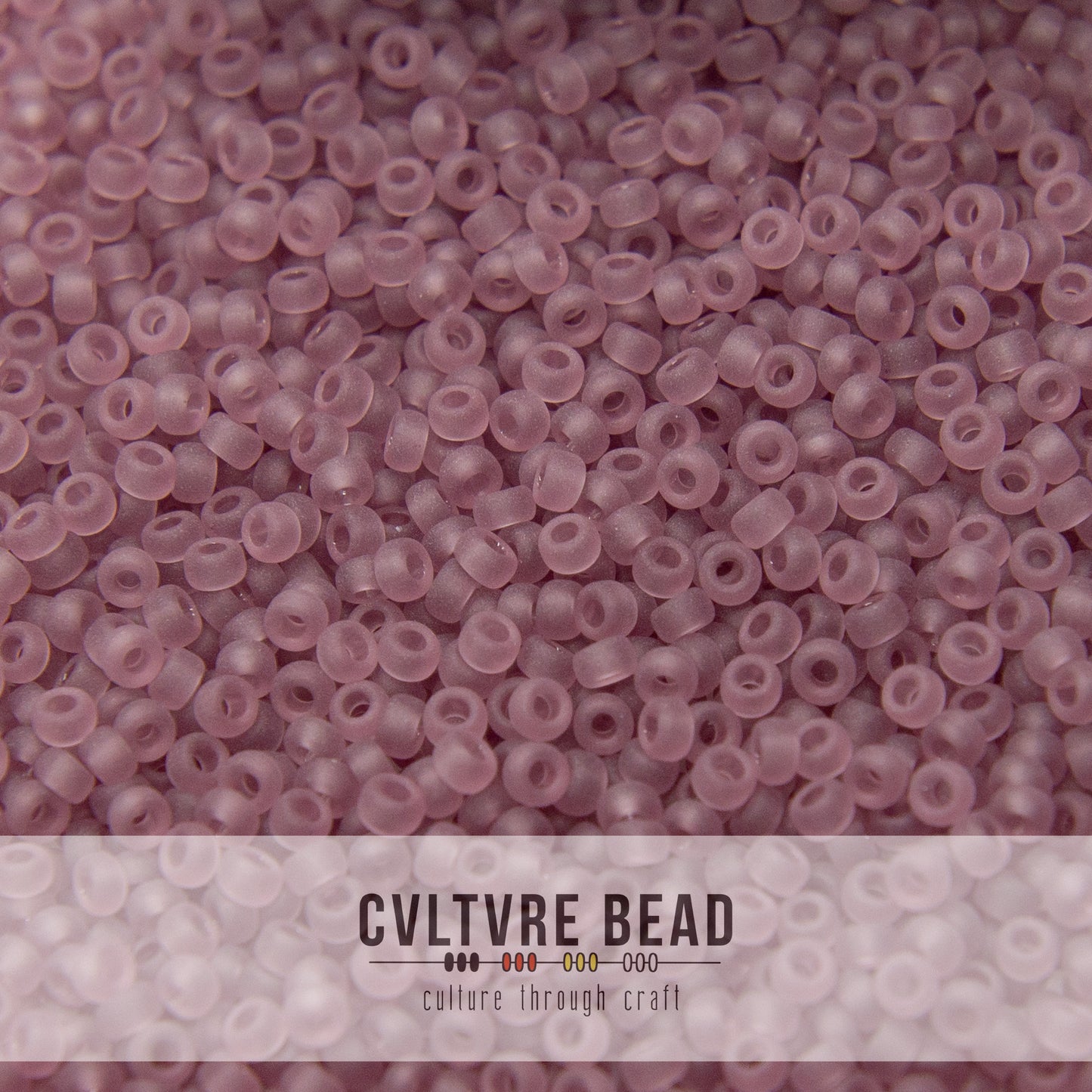 11/0 Matte Transp. Smoky Amethyst - 23g - Miyuki Seed Bead