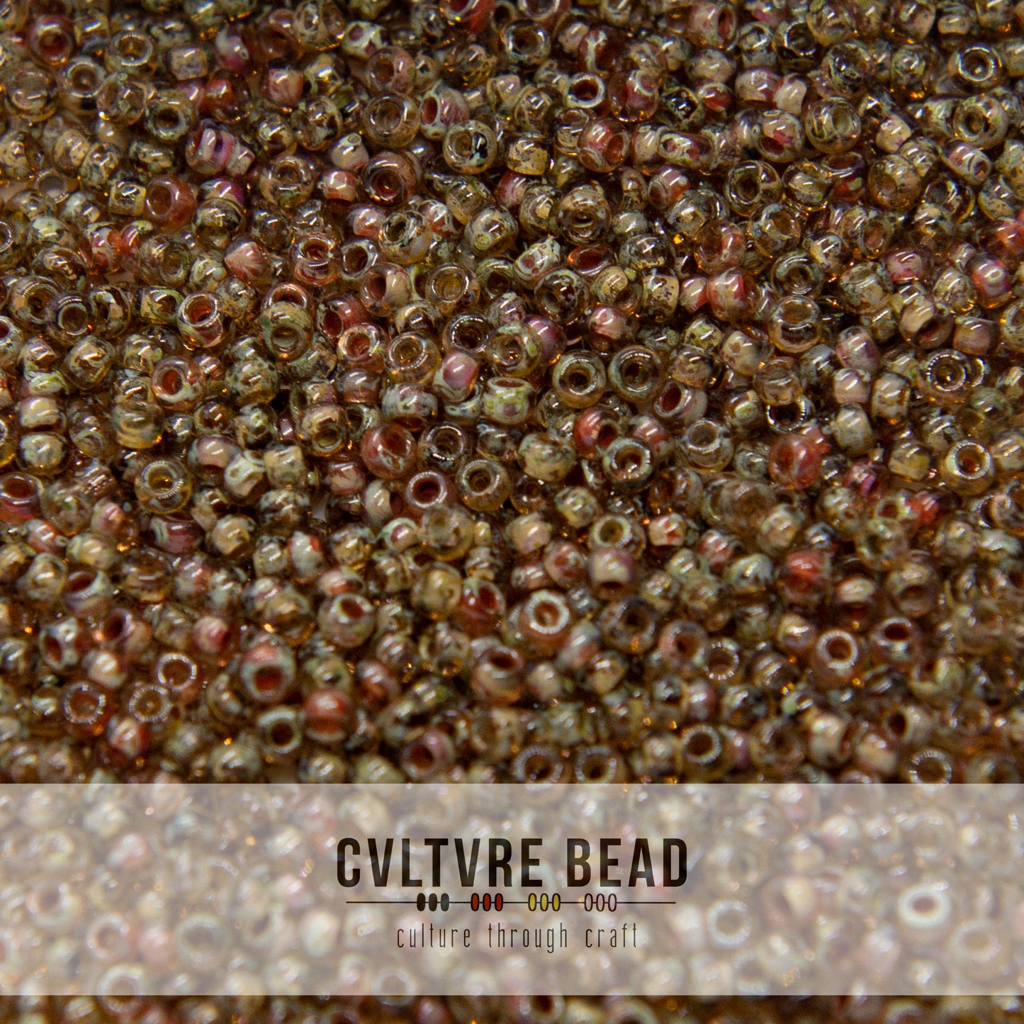 11/0 Picasso Lt Smoky Topaz Transparent - 23g - Miyuki Seed Bead