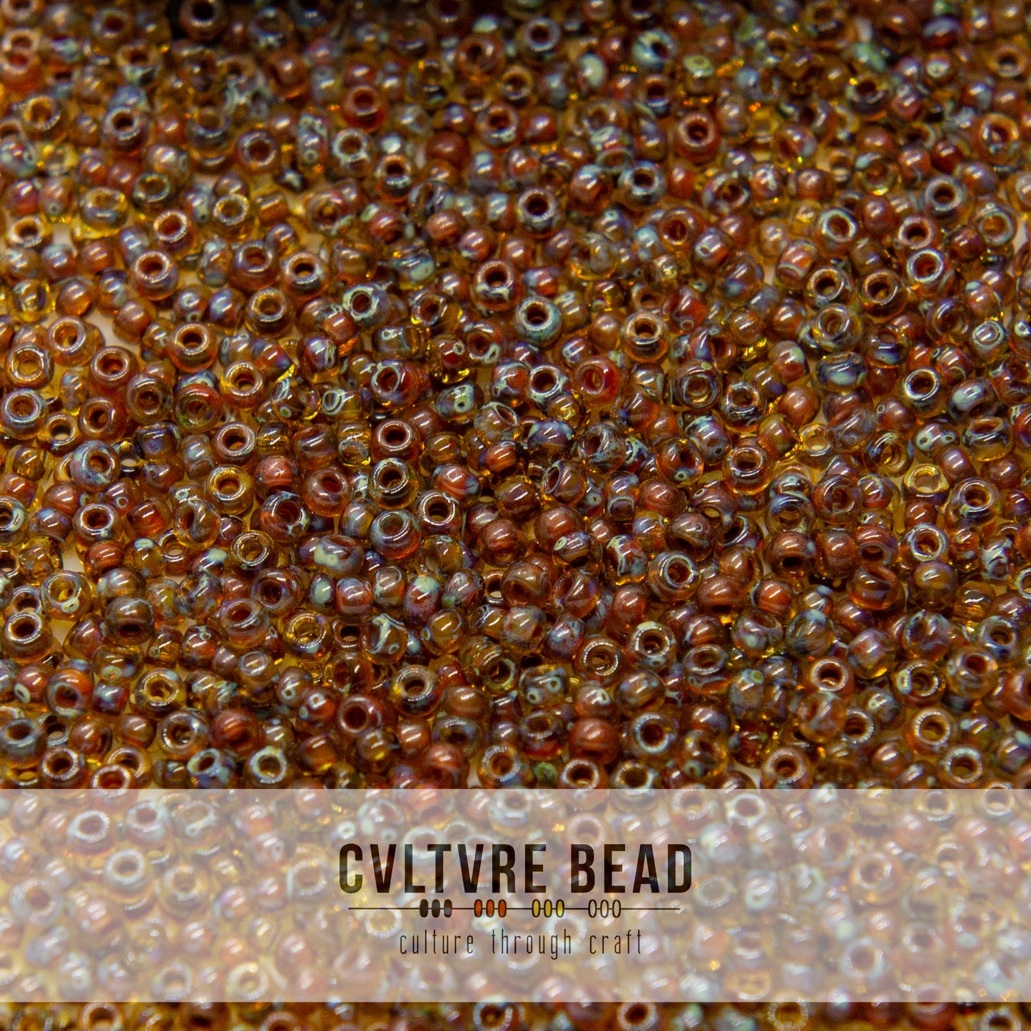11/0 Picasso Saffron Transparent - 23g - Miyuki Seed Bead