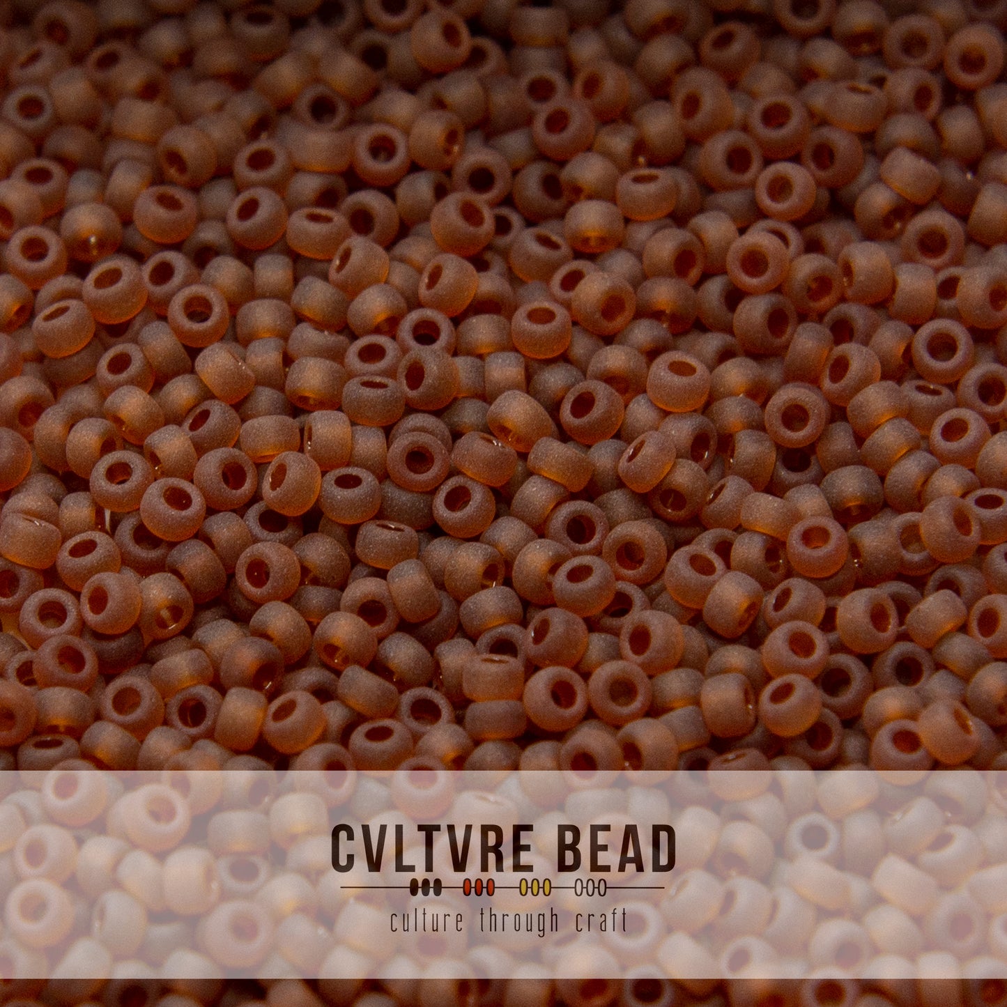 11/0 Matte Transp. Lt. Brown - 23g - Miyuki Seed Bead