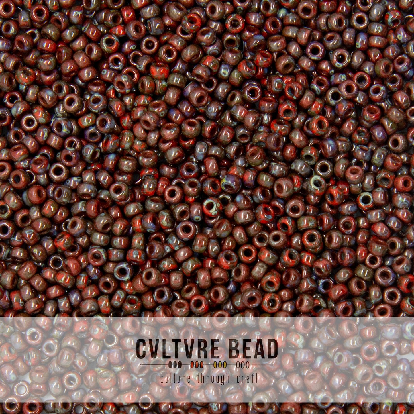 11/0 Picasso Op. Red Garnet Matte - 23g - Miyuki Seed Bead