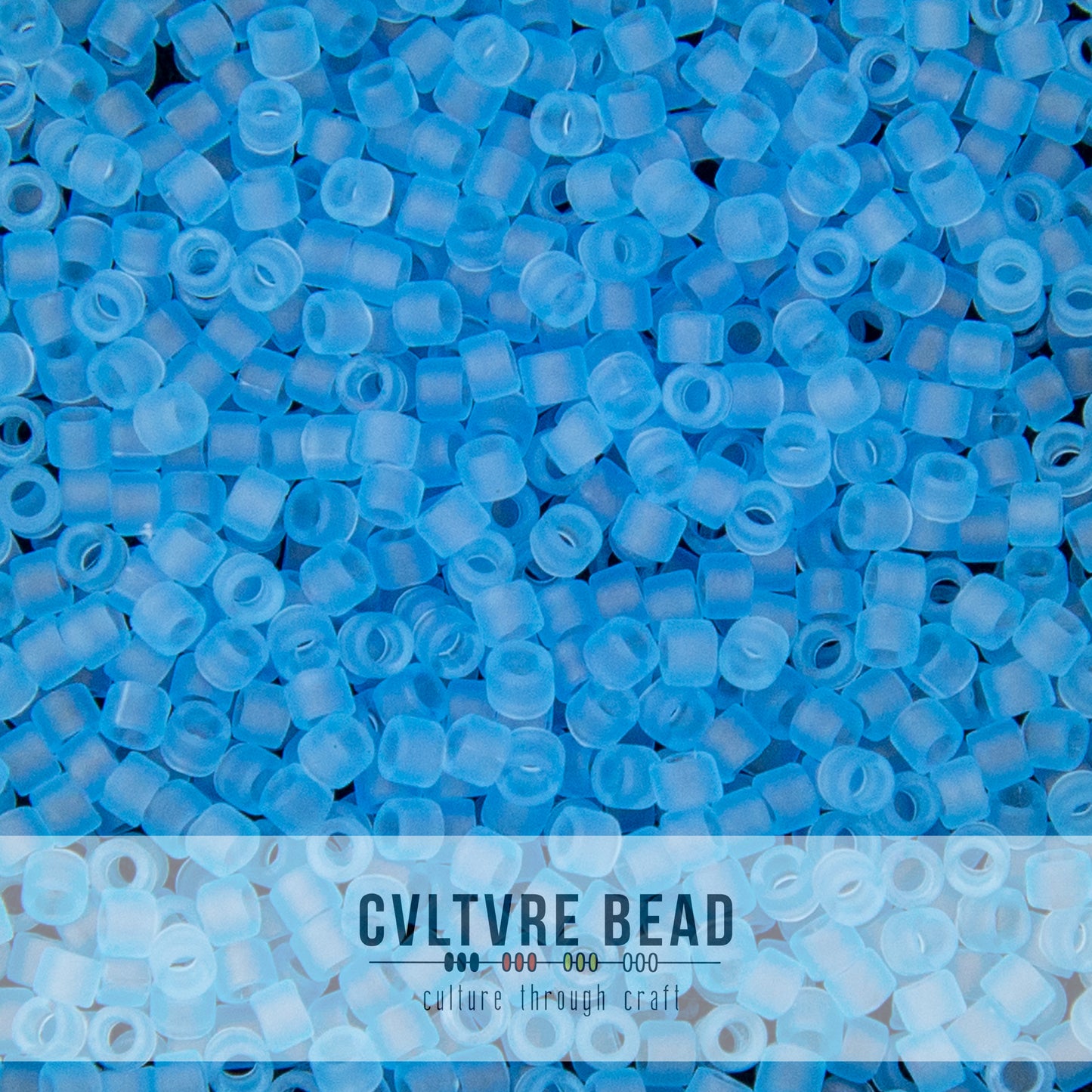11/0 Matte Transp. Lt. Blue - Miyuki Delica - 7.2 gram tube