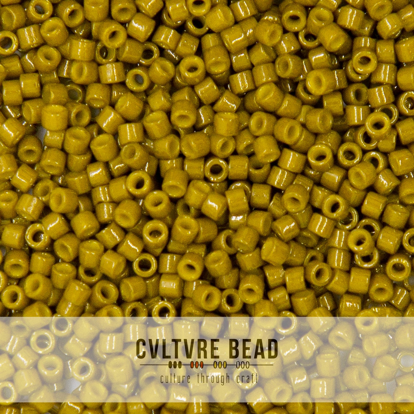 11/0 Duracoat Op. Spanish Olive - Miyuki Delica - 7.2 gram tube