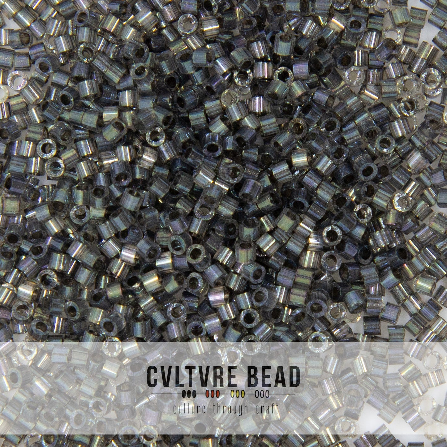 11/0 Silk Satin Rustic Gray Dyed - Miyuki Delica - 7.2 gram tube