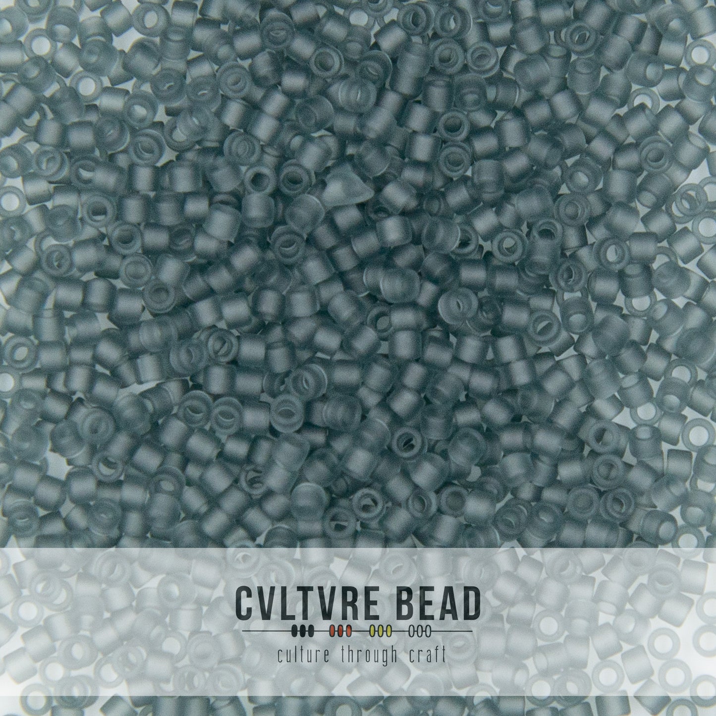 11/0 Matte Transp. Gray - Miyuki Delica - 7.2 gram tube