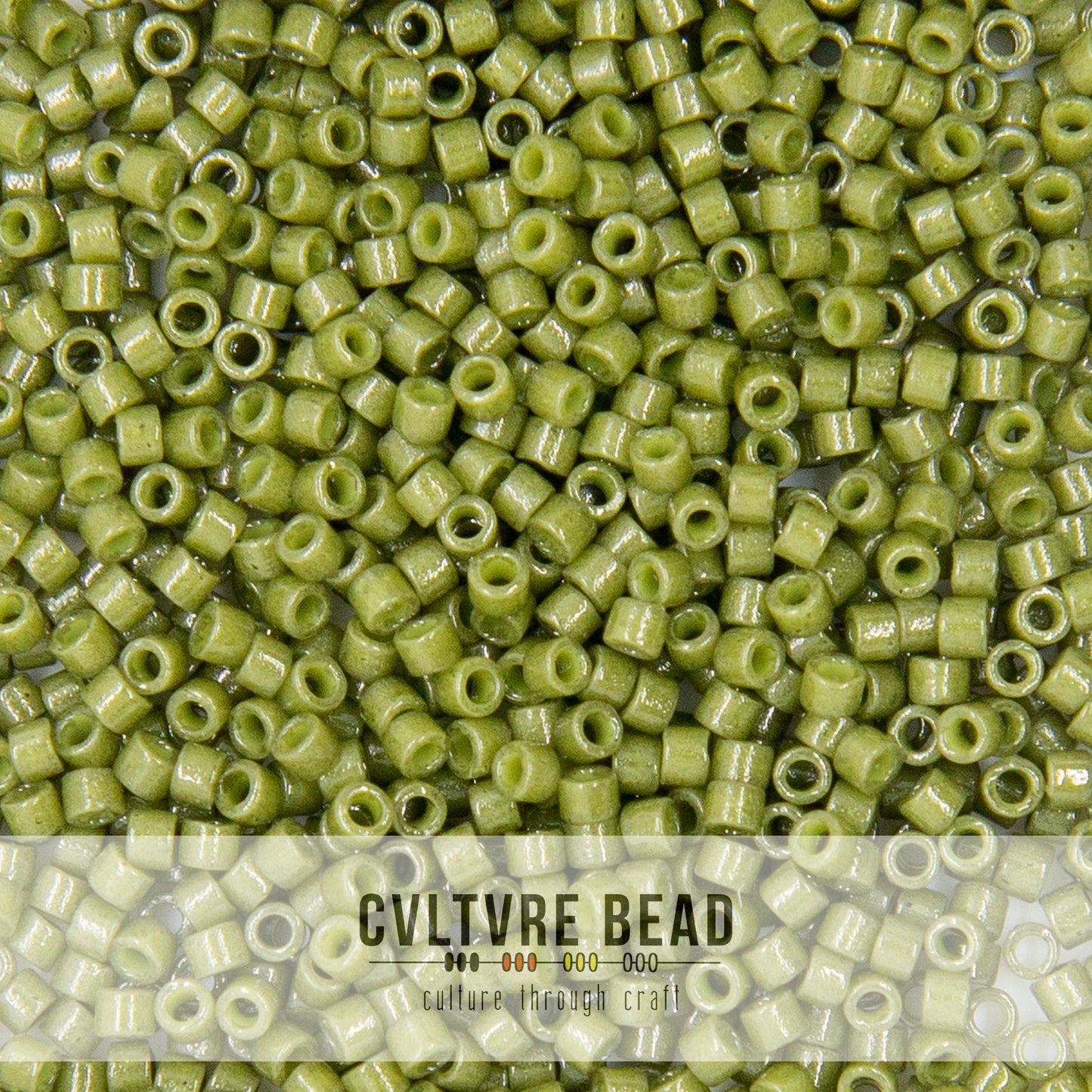 11/0 Duracoat Op. Army Green - Miyuki Delica - 7.2 gram tube