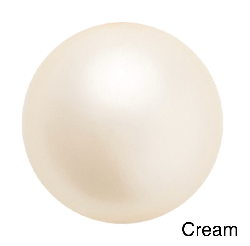 Preciosa Pearl Cabs - 8mm - 1 pair