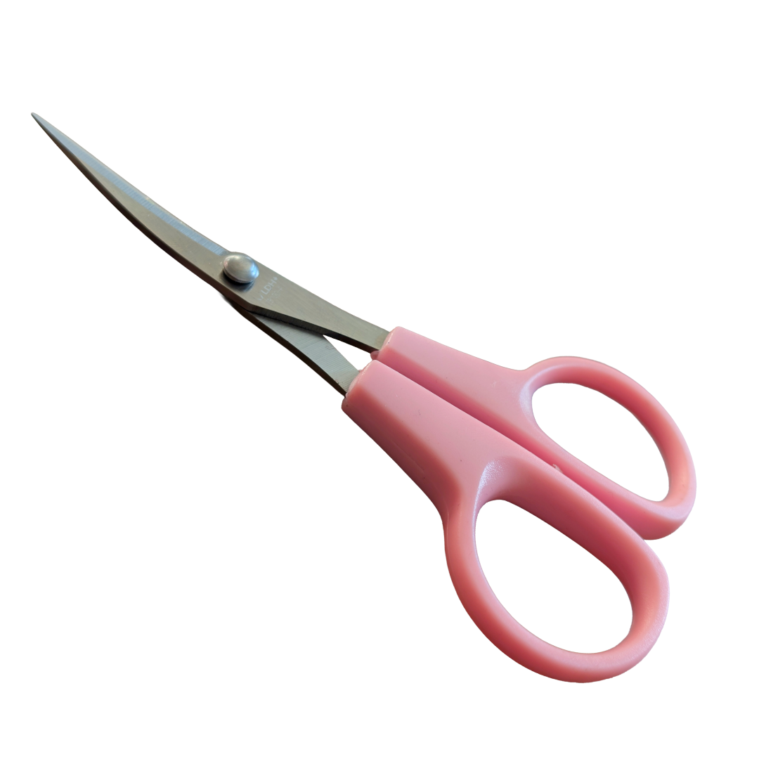 6” LDH Curved Blade - Embroidery Scissors - Pink