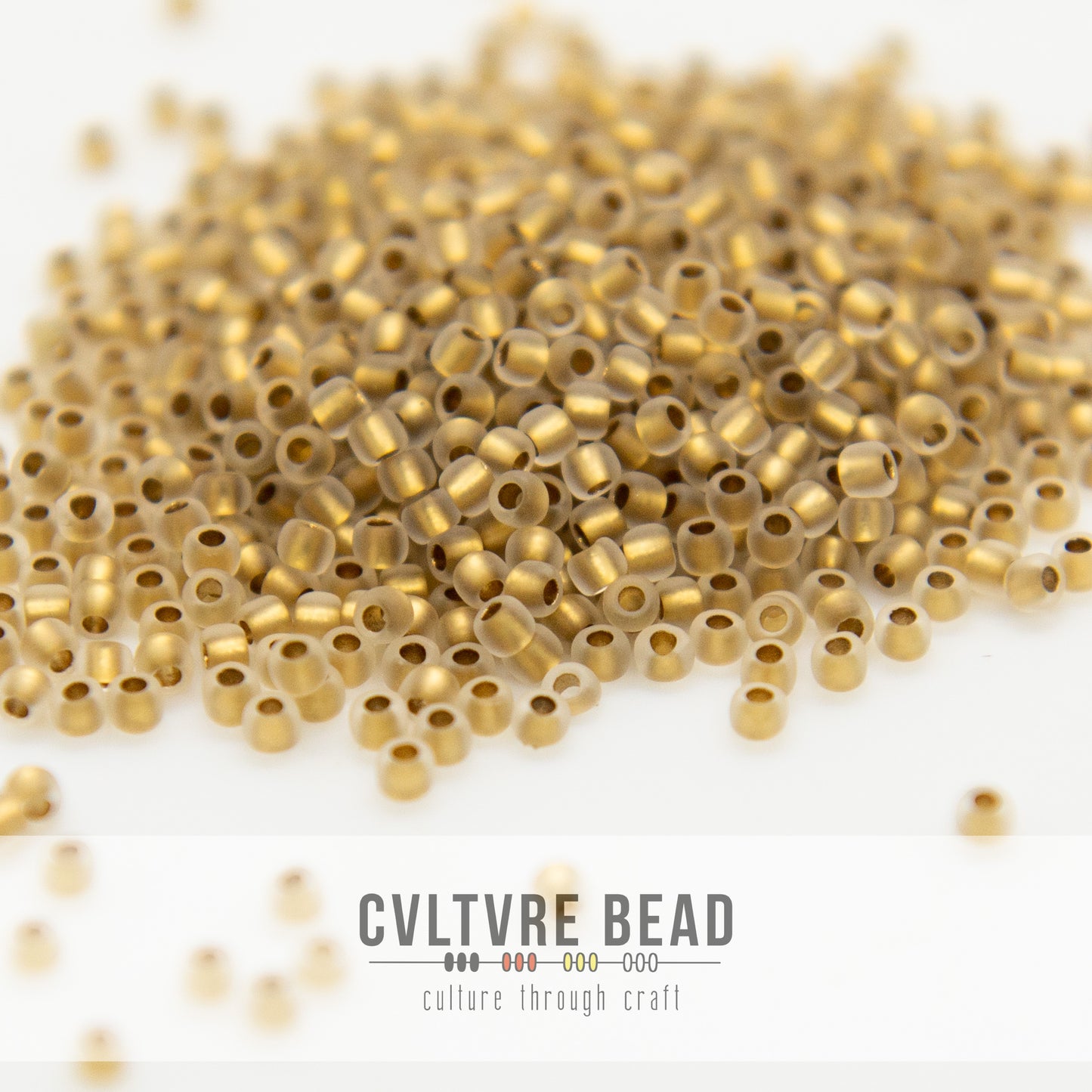 Toho SB 11/0 - Gold-Lined Frosted Crystal