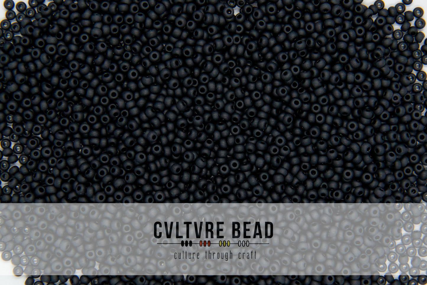 Czech Seedbead 10/0 Opaque Matte Black 20g