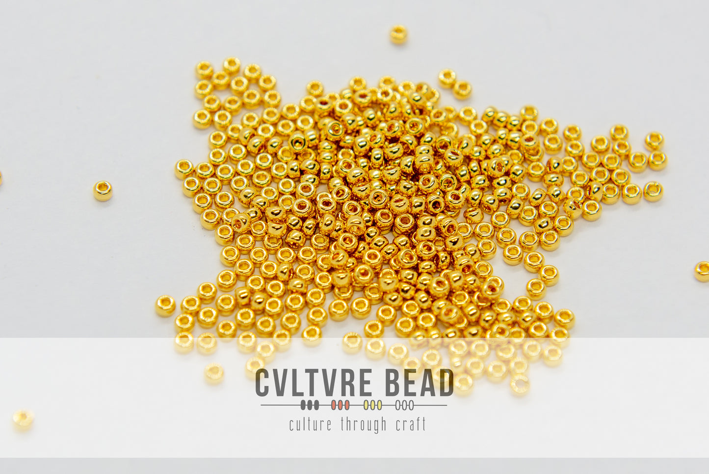 Miyuki Seedbead 11/0, approx 8.5g, 24kt Gold Plated