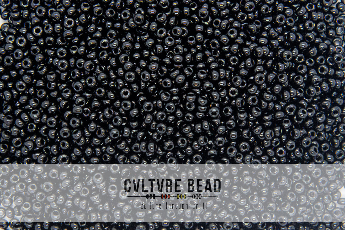 Czech Seedbead 10/0 Opaque Black 20g