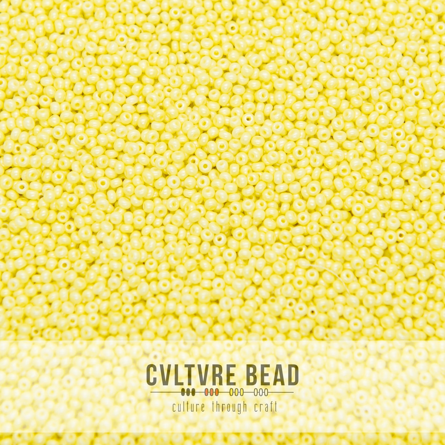 Seed bead 10/0 Lt. Yellow Op. Matte Pearl 20g