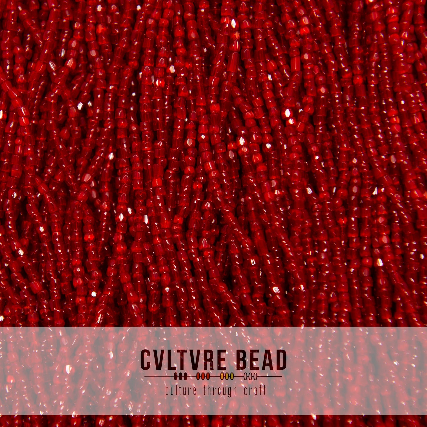 Czech Seed Bead 12/0 - Red Satin - 1 Hank