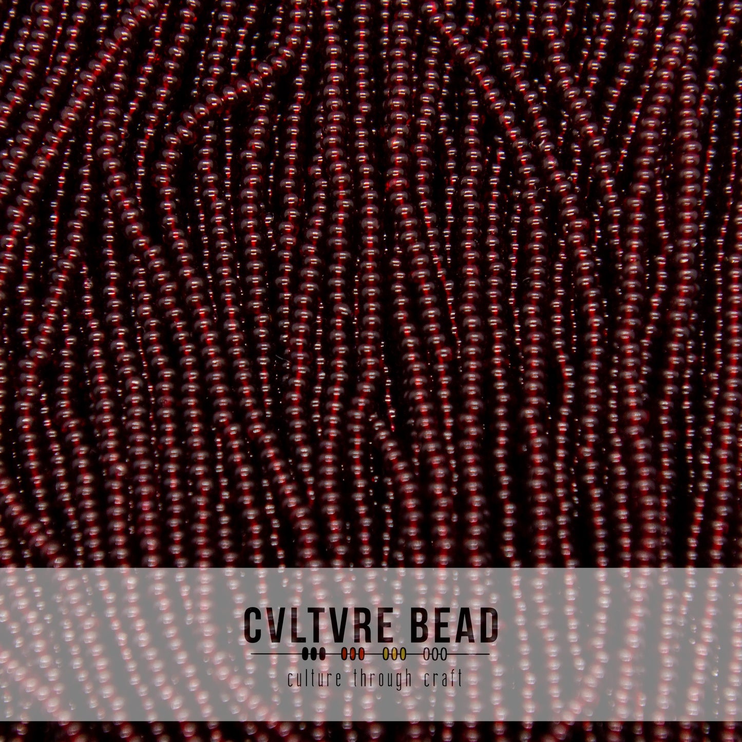 Czech Seed Bead 10/0 Garnet Transparent - 1 Hank