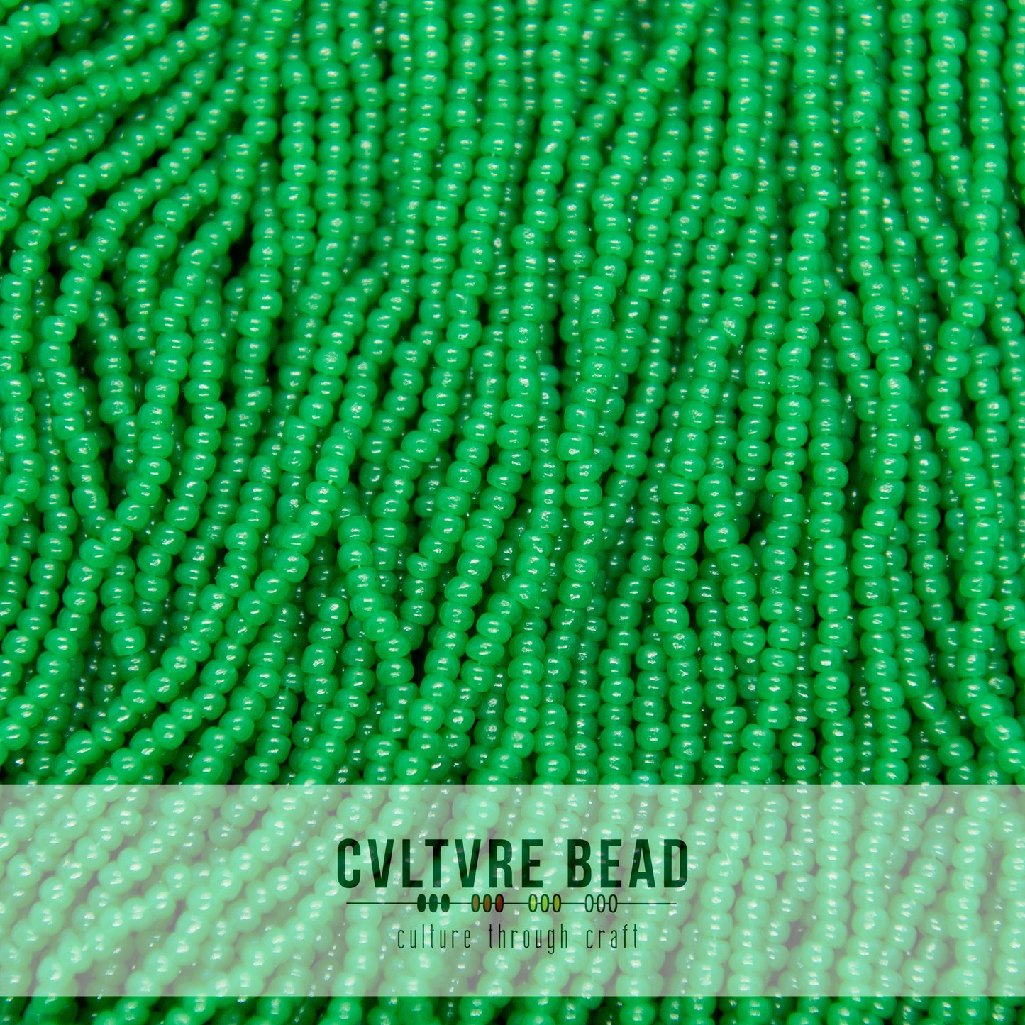 Czech Seed Bead 10/0 Green Opal - 1 Hank