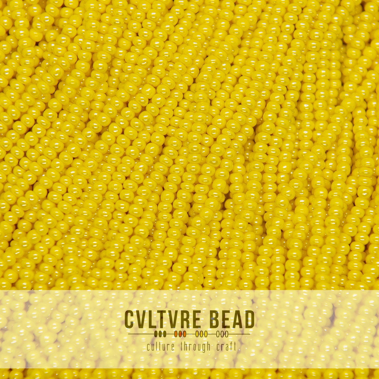 Czech Seed Bead 11/0 Dark Yellow Op. Luster - 1 Hank