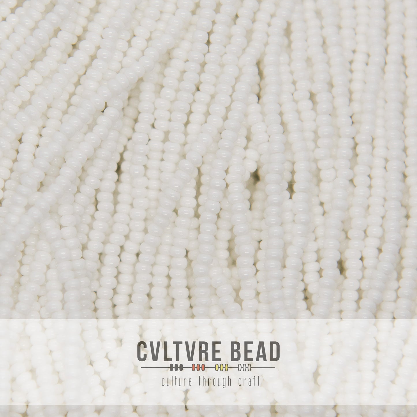 Czech Seed Bead 11/0 Chalk White - 1 Hank
