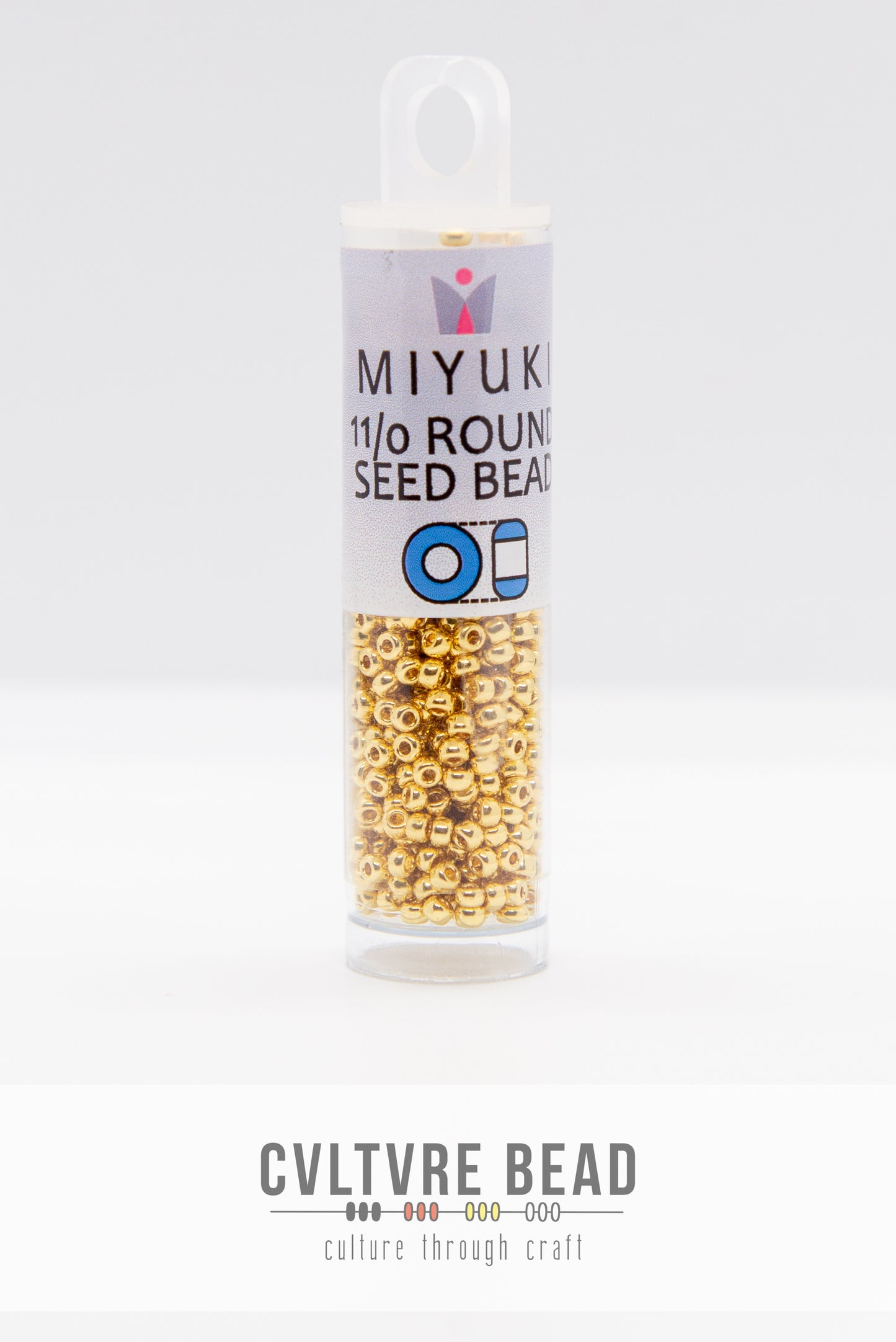 Miyuki Seedbead 11/0, approx 8.5g, 24kt Gold Plated