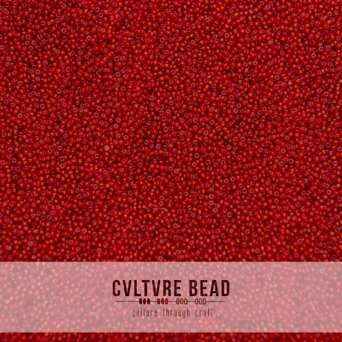 18/0 Micro Transparent Red - Antique