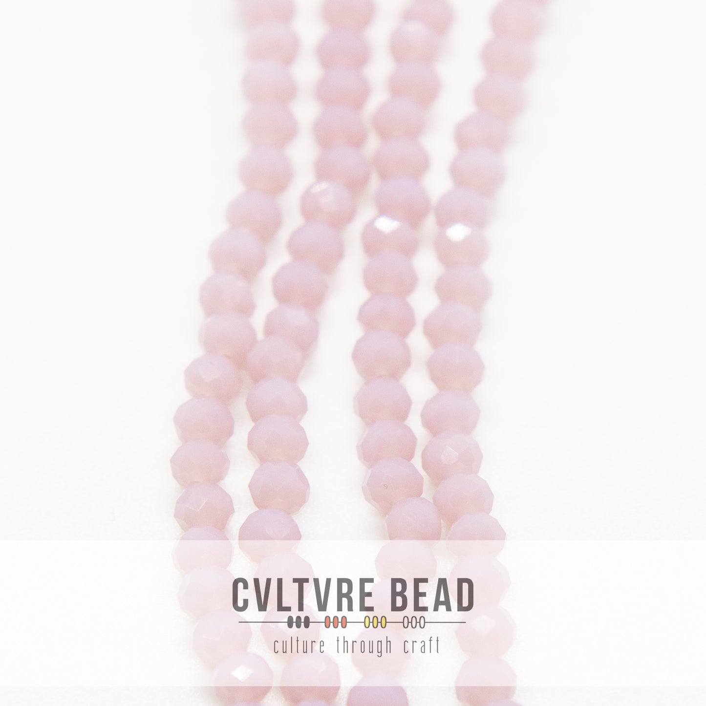 Crystal Lane Rondelle - 3x4mm - Opaque Mauve