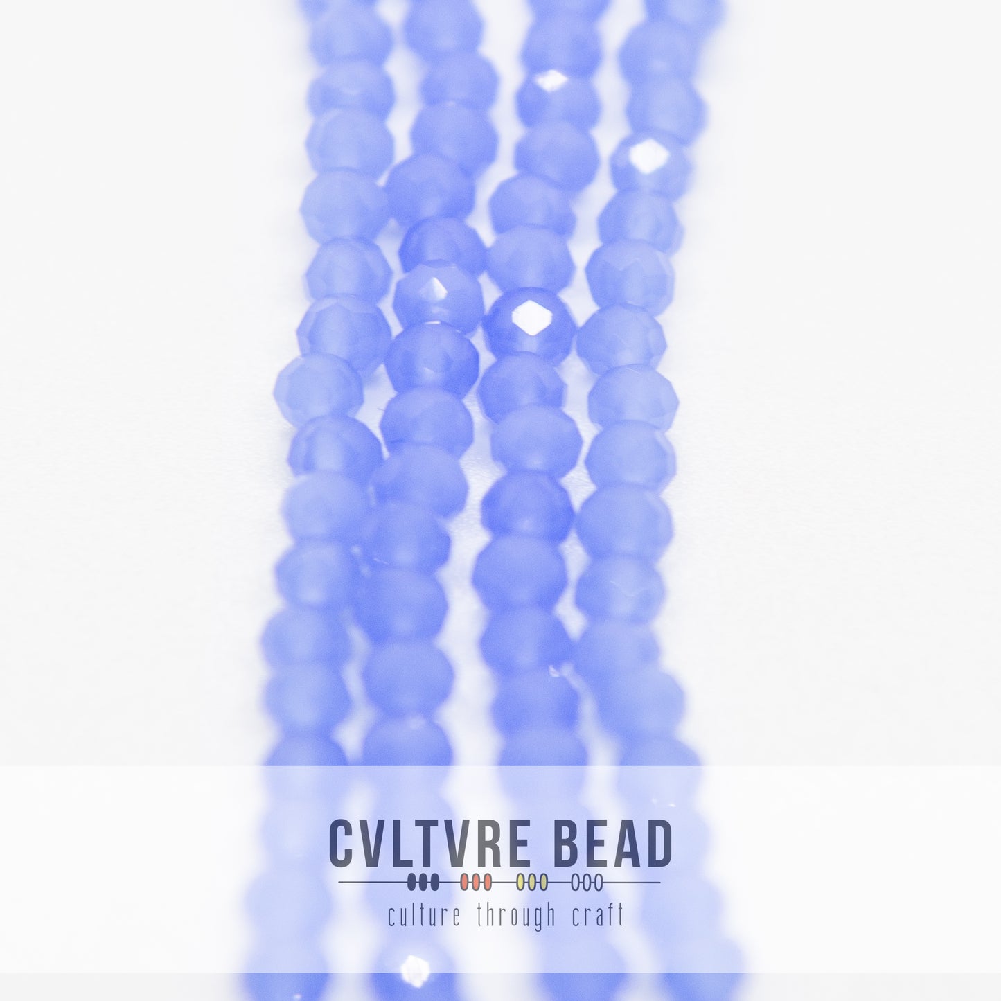 Crystal Lane Rondelle - 3x4mm - Opaque Dark Periwinkle
