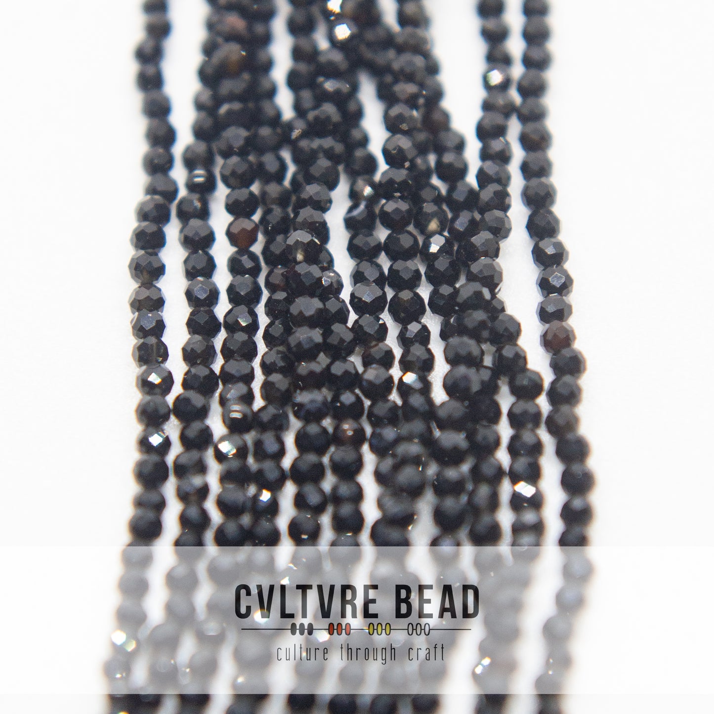 Earth's Jewels - 2mm - Natural Black Agate