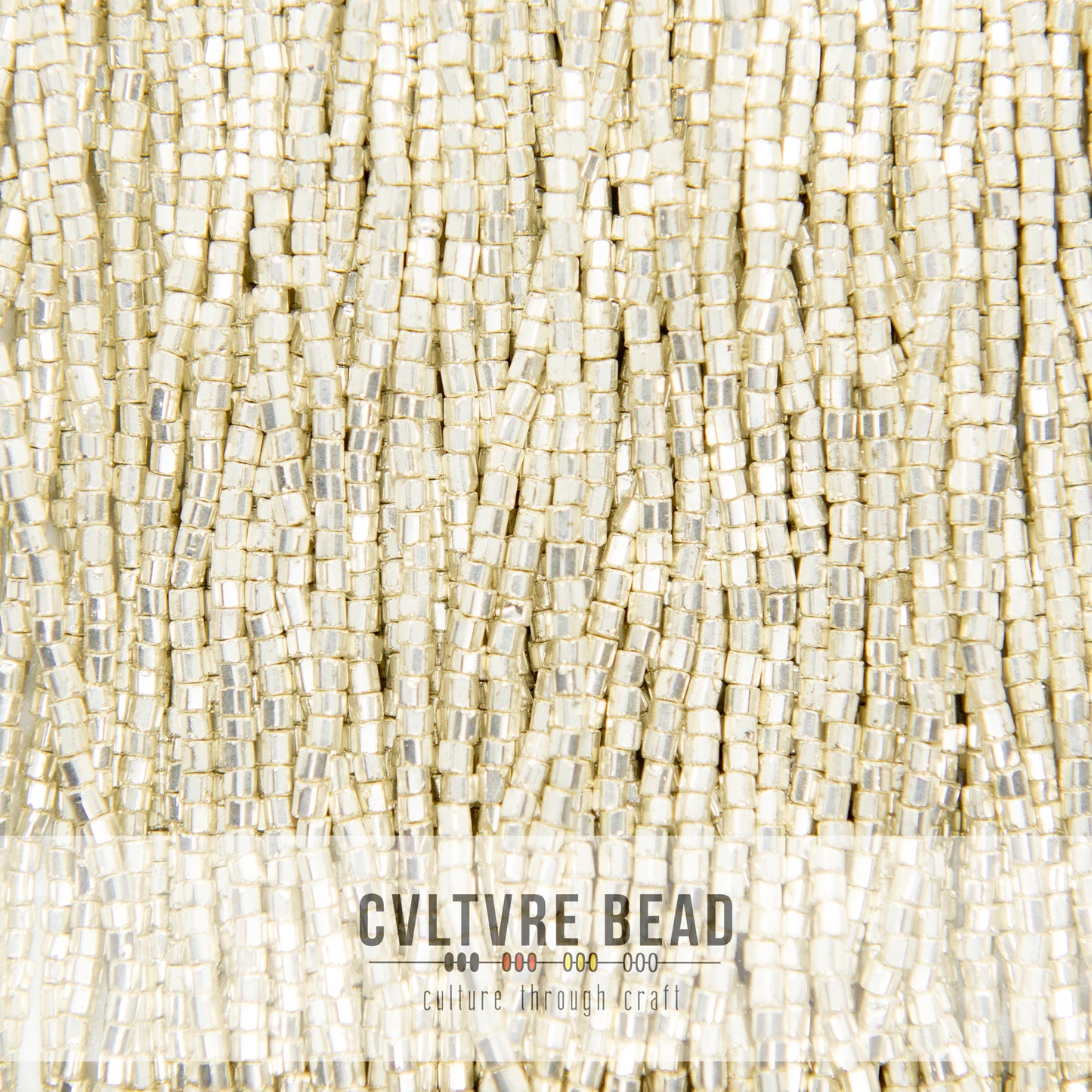 Czech 2-cut 10/0 Metallic Silver Terra - Hank