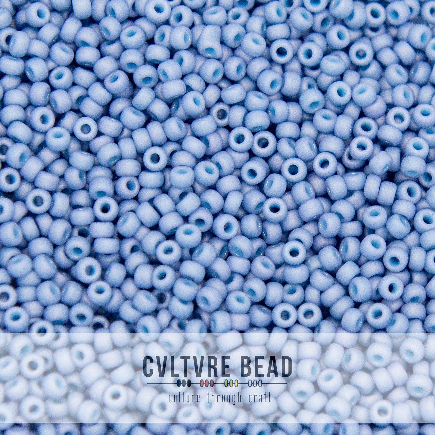 11/0 Matte Slate Blue AB - 23g - Miyuki Seed Bead