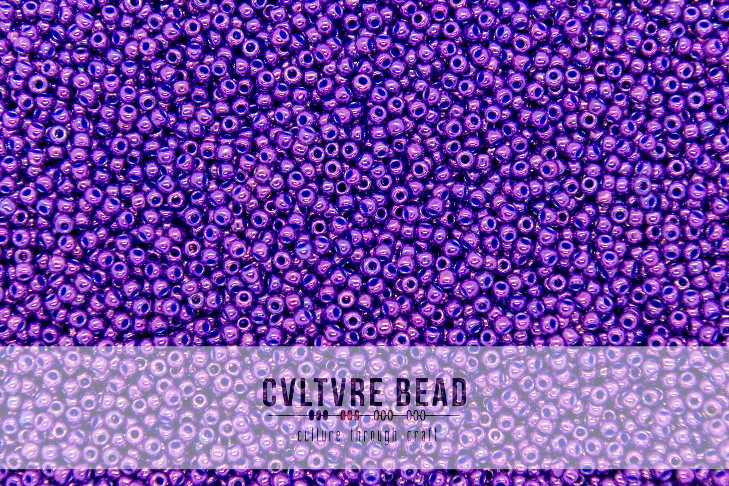 Toho Seedbead 15/0 - Higher Metallic Grape - 2.5" tube